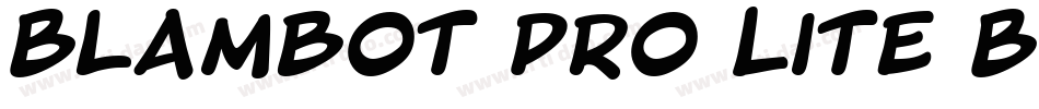Blambot Pro Lite Bold字体转换